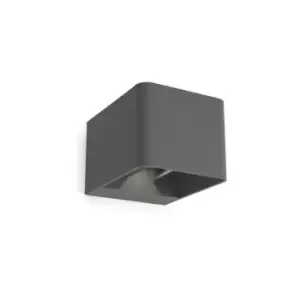 Image of Leds-C4 Wilson - Outdoor LED Up Down Wall Light Urban Grey 855lm 3000K IP65