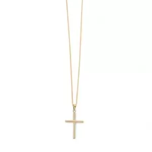 Image of Elements 9ct Yellow Gold Large Cross Pendant GP942
