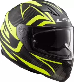 image of LS2 FF320 Stream Evo Jink Helmet, black-yellow, Size S, black-yellow, Size S