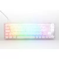 image of Ducky One 3 Aura SF 65% Mechanical Gaming Keyboard White Frame Cherry Red Switch UK Layout