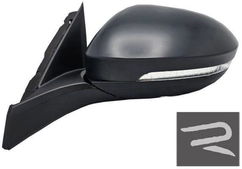 Image of ALKAR 6157757 Wing mirror Left, Electric, Aspherical, primed Outside Mirror (50)