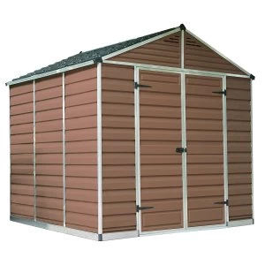 Image of Palram SkyLight Shed 8 x 8 - Amber