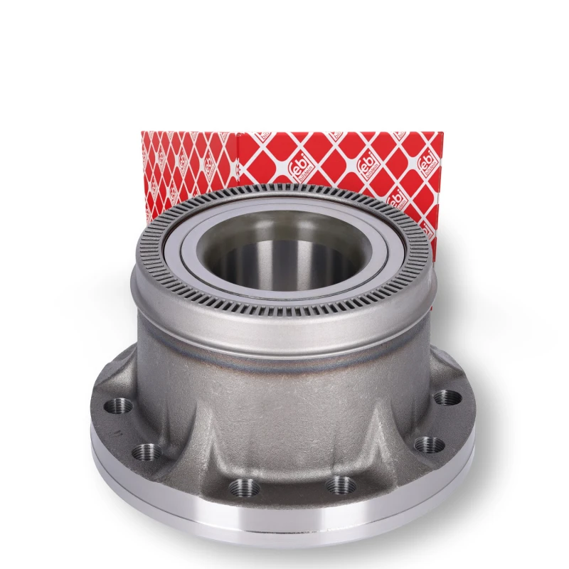 Image of FEBI BILSTEIN 34104 Wheel Hub Front Axle, with wheel bearing Wheel Hub (653)