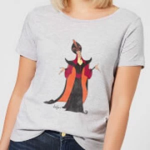 Image of Disney Aladdin Jafar Classic Womens T-Shirt - Grey - L