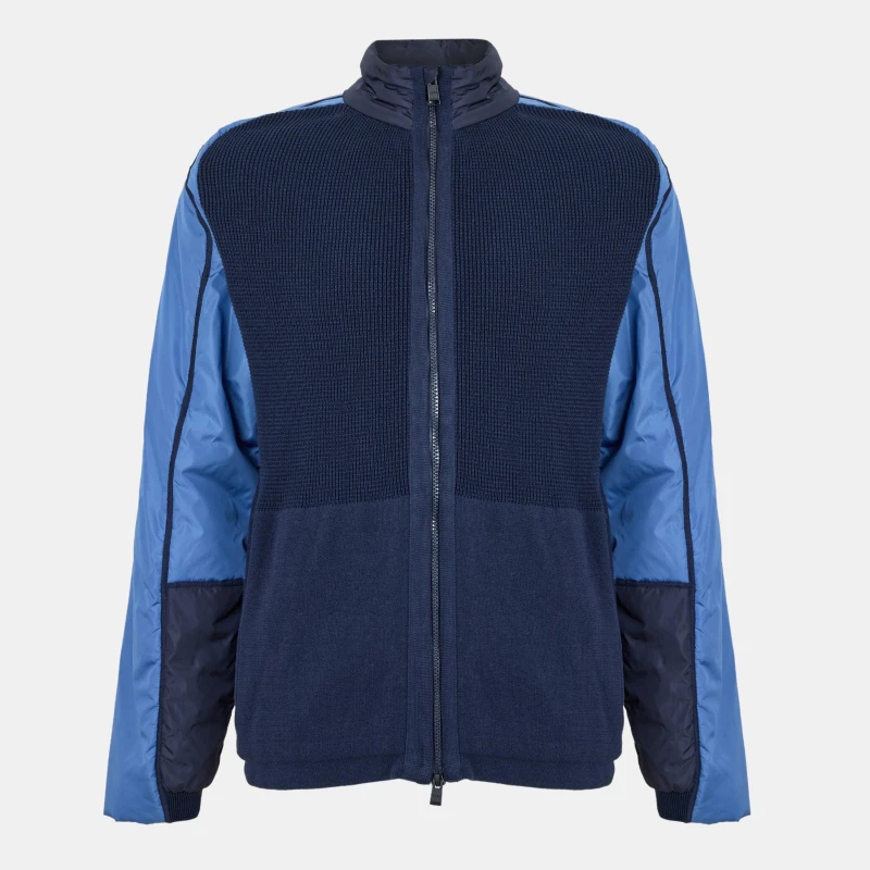 Image of Boss Mens Panoramico Knitted Top Dark Blue male M