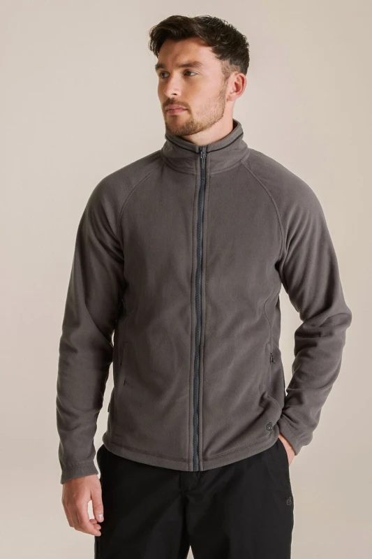Image of Craghoppers Craghoppers Men 'Expert Corey 200' Insulating Fleece Jacket in Grey Size: Small Grey S Male 5054904640133