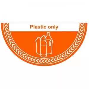 Image of Plastic Only Floor Graphic adheres to most smooth clean flat surfaces