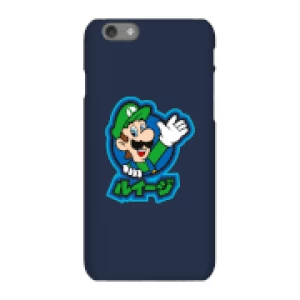 image of Nintendo Super Mario Luigi Kanji Phone Case - iPhone 6S - Snap Case - Gloss