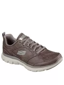 image of Skechers Flex Appeal 4.0 Trainers, Taupe, Size 3, Women