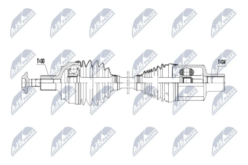 Image of NTY Drive shaft NTY NPW-ME-180