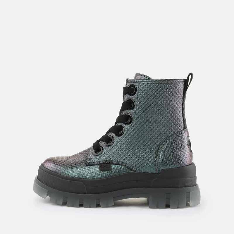 Image of Buffalo Vegan nappa ankle boots For Her Buffalo Aspha Noir Female 37
