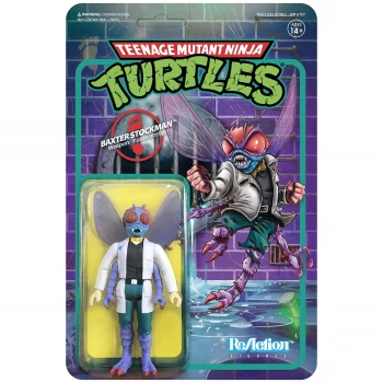 image of Super7 Teenage Mutant Ninja Turtles ReAction Figure - Baxter Stockman