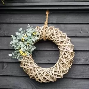 image of Ivyline Rattan Wreath D50cm - Natural