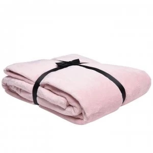 Image of Linea Linea Super Soft Fleece Throw - Blush