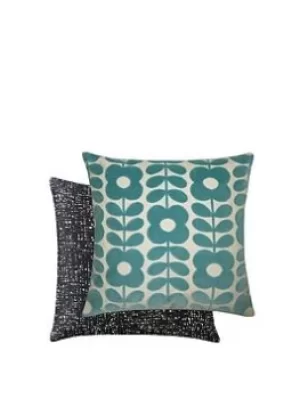 image of Orla Kiely Flower Stem Velvet Cushion