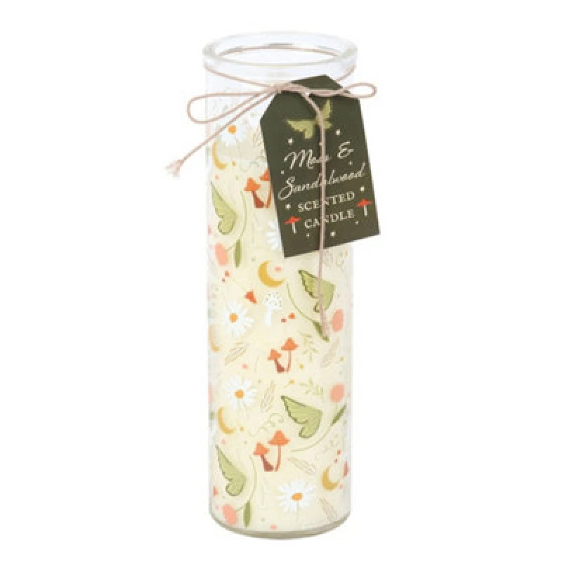 Image of Something Different Something Different Moss & Sandalwood Folklore Tube Candle in White White One Size Unisex 5063852075706