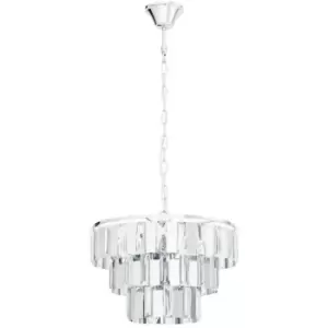 Image of Erseka 5 Lamp Pendant Ceiling Light Chrome - Eglo