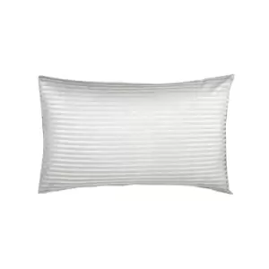 Image of Belledorm 540 Thread Count Satin Stripe Housewife Pillowcases (Pair) (One Size) (Ivory)