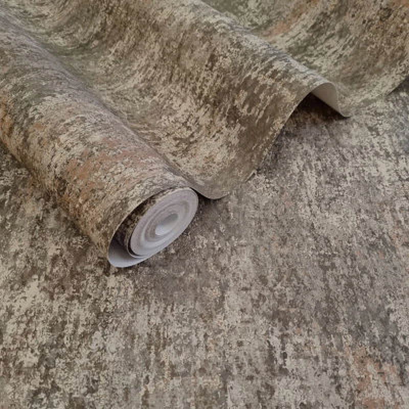 Image of Holden Decor Austin Mocha Industrial Concrete Texture Wallpaper