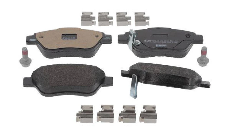 Image of FERODO FDB4486 Brake pad set with acoustic wear warning, with accessories, with brake caliper screws Brake Pad Set,disc brake (402)