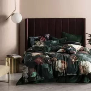 Image of Linen House Winona Duvet Cover Set (King) (Ivy Green)