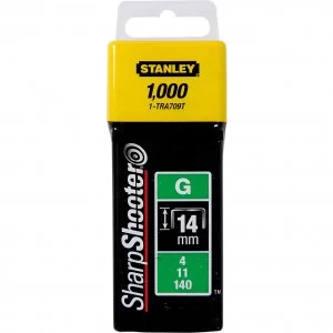 Stanley Heavy Duty Sharpshooter Type G Staples 14mm Pack of 1000