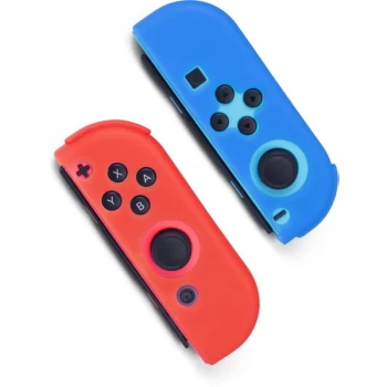 image of ORB Silicon Joycon Grips For Nintendo Switch - Blue/Red