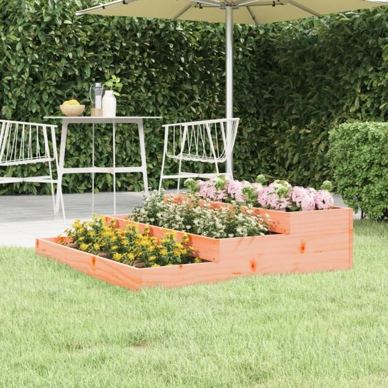 Image of VIDAXL Planter 107x107x27cm Solid Wood Douglas Vidaxl 8720845678647