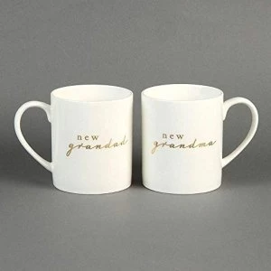 image of Bambino New Bone China Mug Pair - New Grandma & Grandad