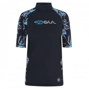 Image of Gul Short Sleeve Rash Vest Ladies - Black