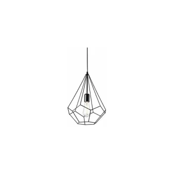 image of Ideal Lux Lighting - Ideal Lux Decorative Wire Frame Pendant Copper, E27