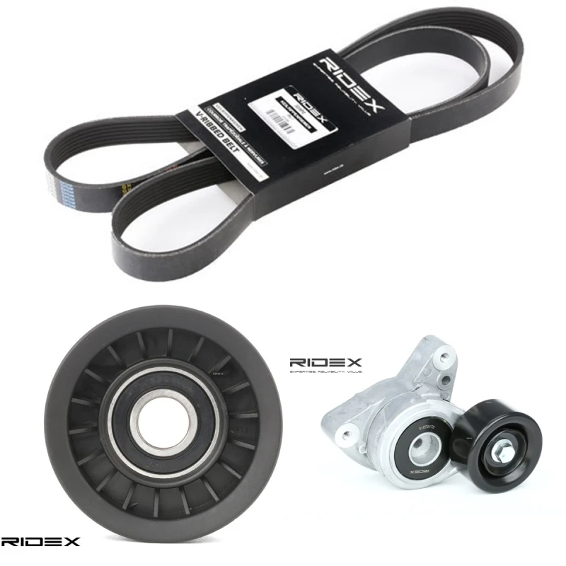 Image of RIDEX 542R0474 V-ribbed belt set V-Ribbed Belt Set (542)