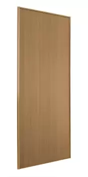 image of Spacepro Panel Natural Oak Effect Sliding Wardrobe Door (H)2220 mm (W)914mm