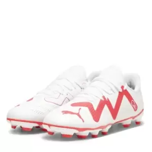 Image of Puma Future Play.4 Childrens Firm Ground Football Boots - White