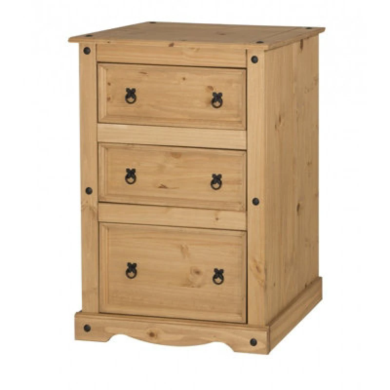 Image of MERCERS FURNITURE Corona 3 Drawer Wide Chest 5060335861559
