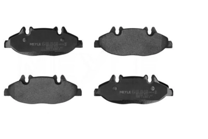 Image of MEYLE 025 240 0720 Brake pad set Front Axle, prepared for wear warning indicator, Original Quality, with anti-squeak plate Brake Pad Set,disc brake (