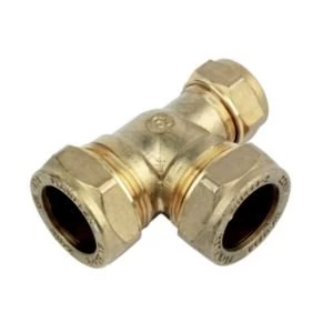 Image of Plumbsure Compression Reduced Tee Dia22mm
