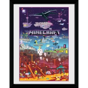 image of Minecraft World Beyond Framed Collector Print