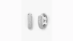 Image of Brilliant Statements Pave Mini Huggies