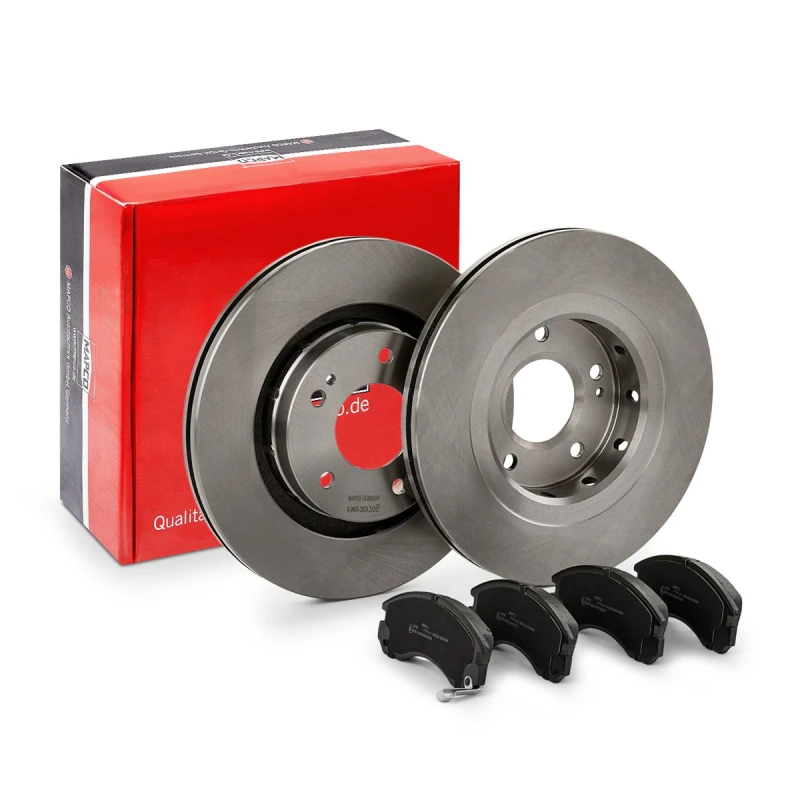 Image of MAPCO 47538 Brake disc and pads set Front Axle, Brake Disc Type: Vented, excl. wear warning contact Brake Set,disc brakes (3405)