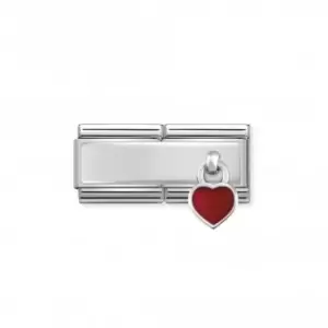 Image of Nomination Composable Double Enamel Silver RedLink 330780/03