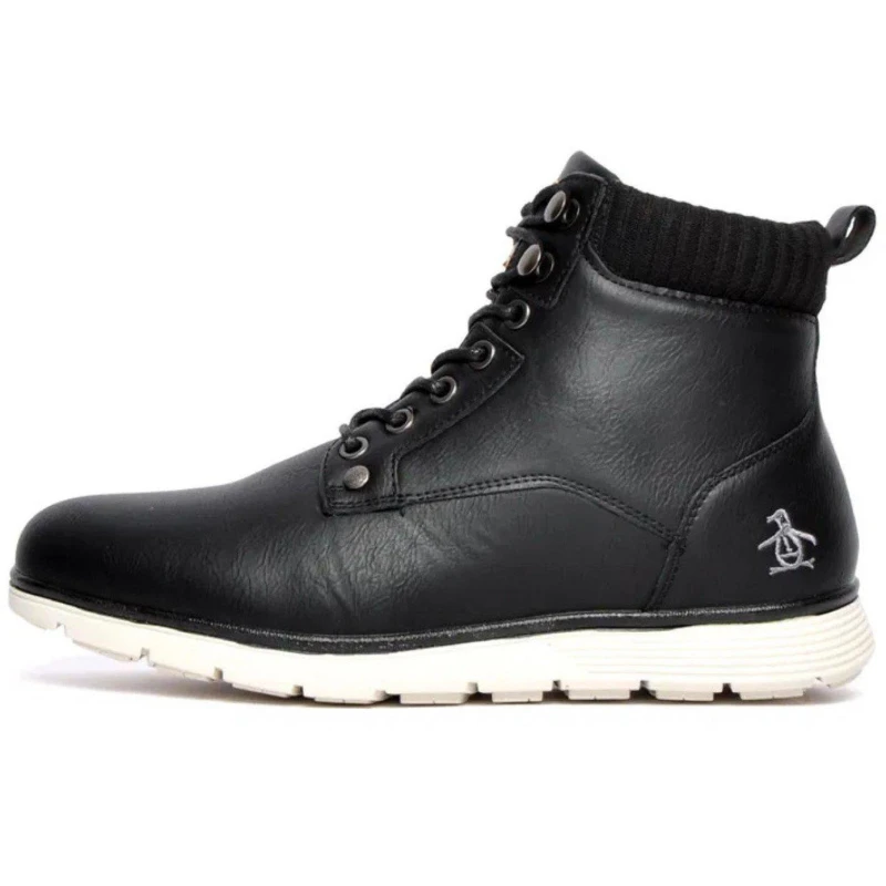 Image of Original Penguin Mens Natsu Chukka Boots Black male 7 (41)