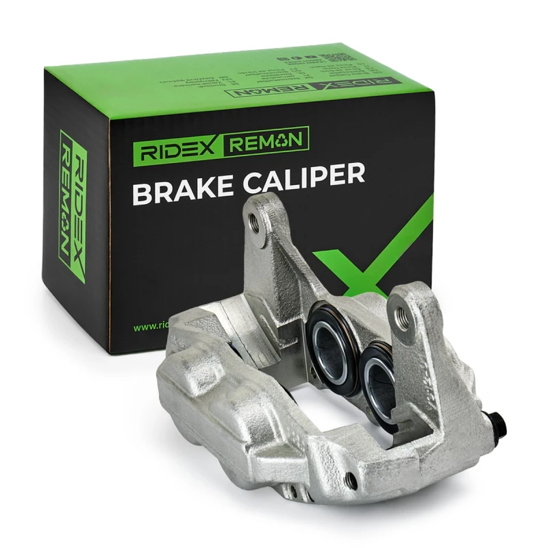 Image of RIDEX REMAN 78B0318R Brake caliper Front Axle, without holder Grey Cast Iron Brake Caliper (78)