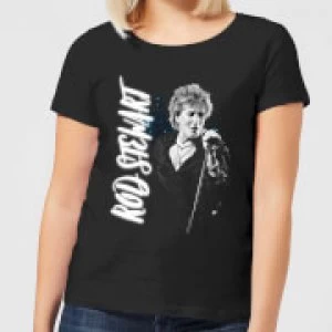 Rod Stewart Poster Womens T-Shirt - Black - S