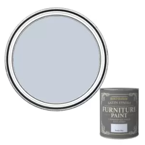 Image of Rust-Oleum Powder Blue Satinwood Furniture Paint, 125Ml
