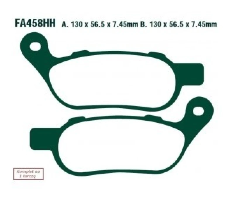 Image of EBC Brakes FA458V Brake pad set Brake Pad Set,disc brake (402)