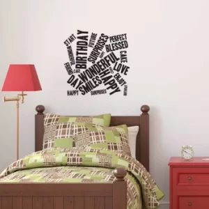 Image of YS-44 Black Decorative Wall Sticker