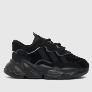 Image of Adidas Black Ozweego Toddler Trainers