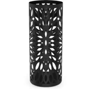 Round Metal Umbrella Stand in Black M&W - Black