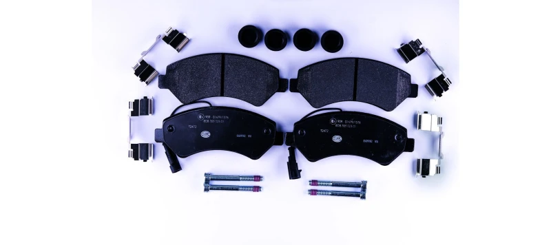 Image of HELLA Brake pad set HELLA 8DB 355 023-011